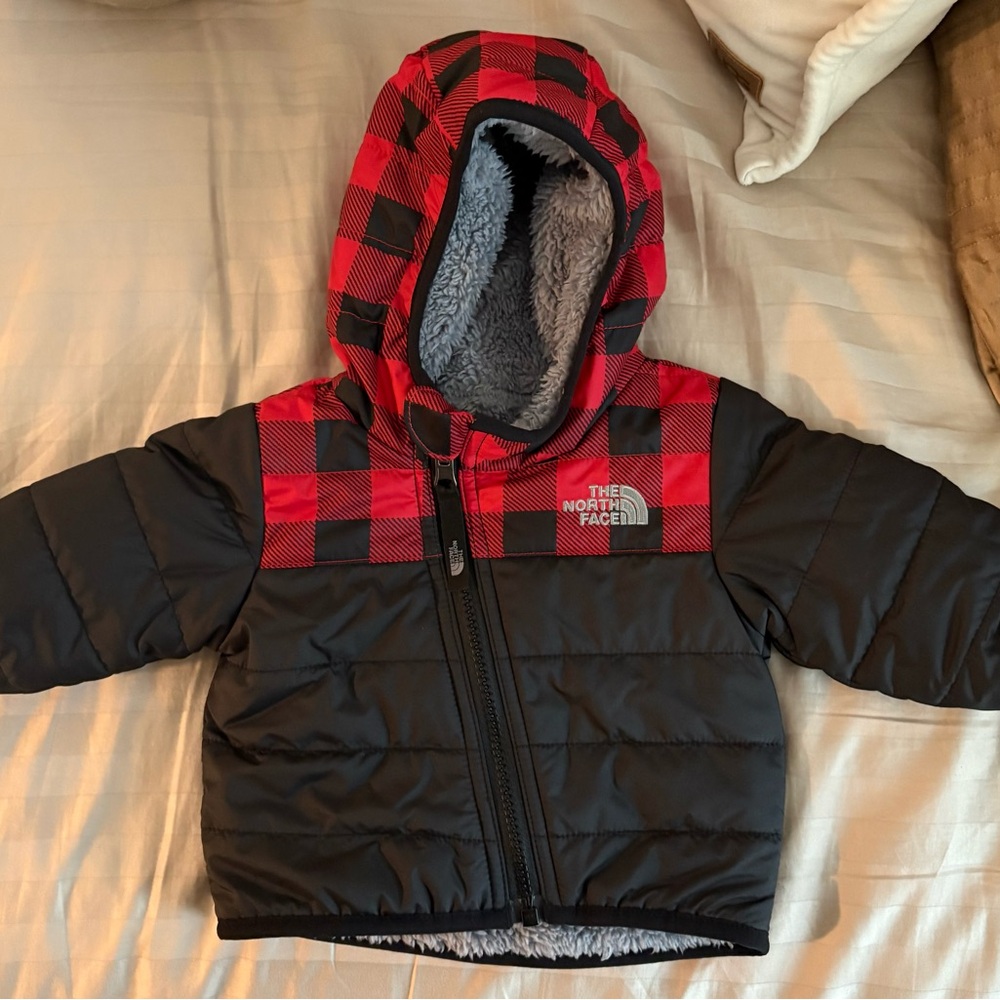 The North Face Infant Plaid Hooded Jacket